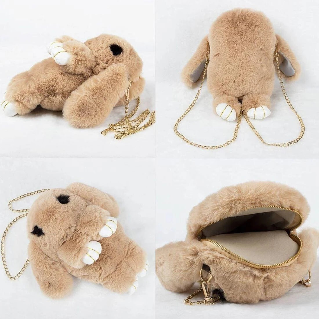 Cute Bunny Plush Sling Bag for Girls & Kids