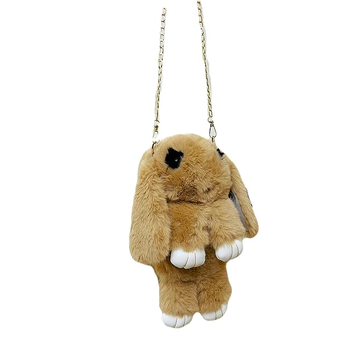 Cute Bunny Plush Sling Bag for Girls & Kids