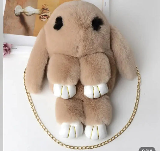 Cute Bunny Plush Sling Bag for Girls & Kids